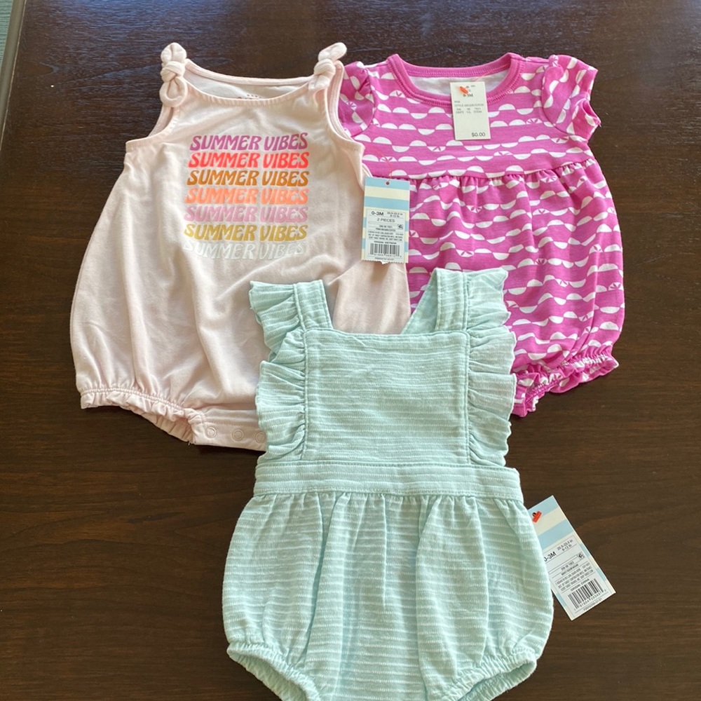 NWT Cat & Jack onesie outfits romper